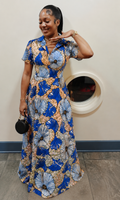 African Print Maxi Dress